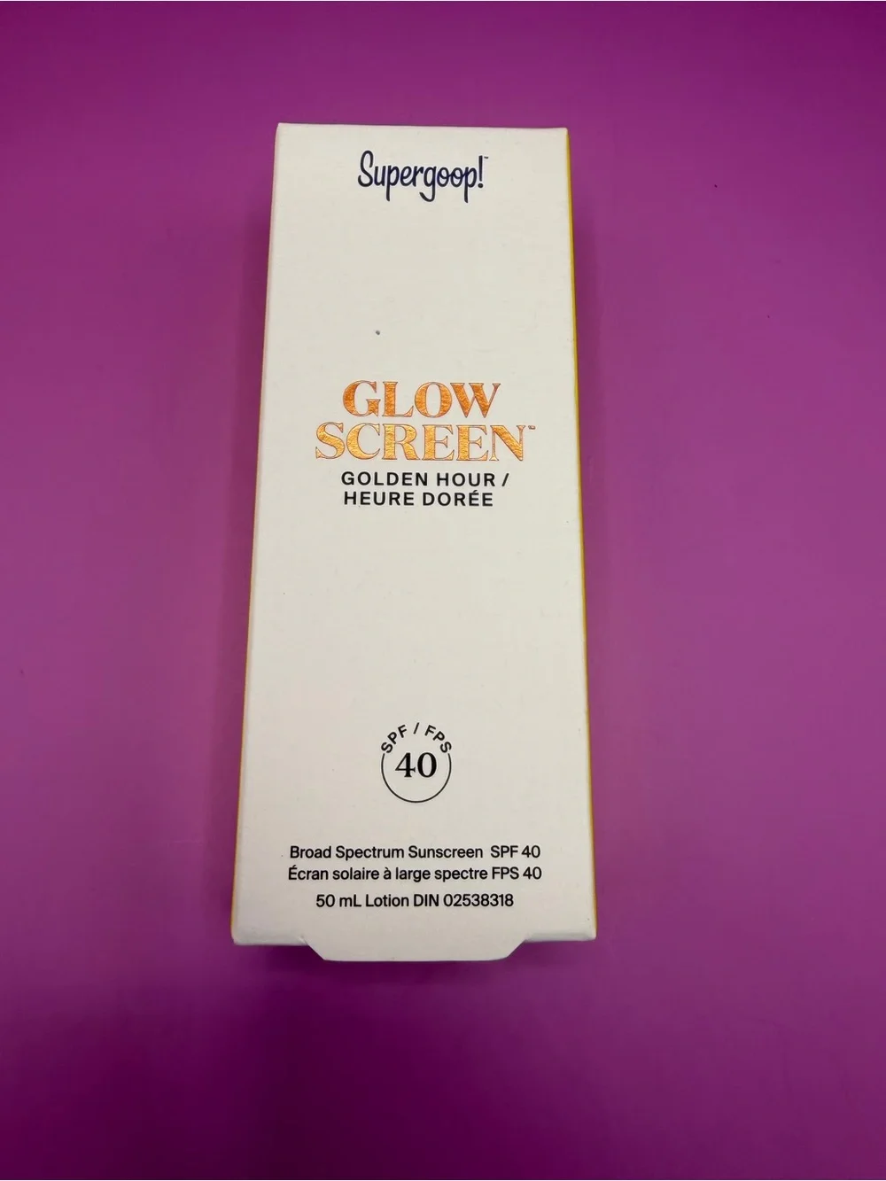 Supergoop! Glow Screen Golden Hour Primer - White & Gold Packaging